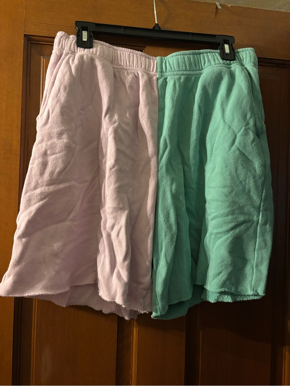 wild fable Split Plush Lounge Shorts - Light Pink & Mint